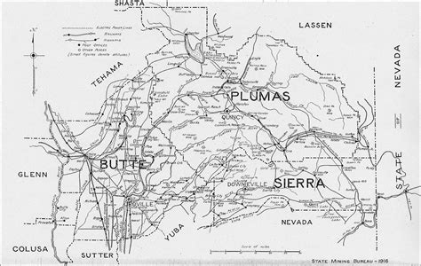 Butte County - California Gold Prospecting Map - Printable Maps