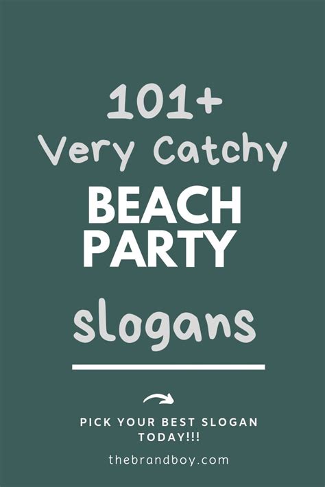 681+ Superb Beach Party Slogans And Taglines | Party slogans, Summer party quotes, Slogan