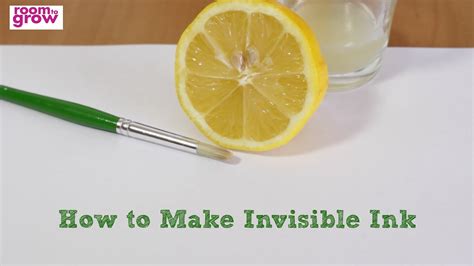 How to Make Invisible Ink - YouTube