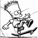 Hood Bart Simpson Coloring Pages  Free & Printable sketch template