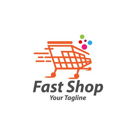 fast shop, shopping cart, trolley, online shop logo Ideas. Inspiration logo design. Template ...