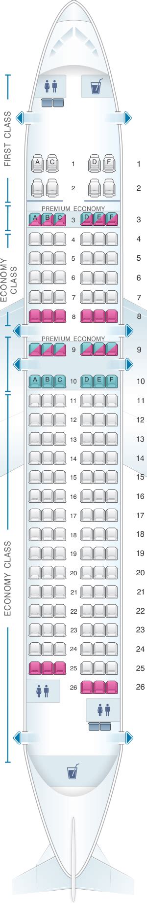 Seat Map Alaska Airlines - Horizon Air Airbus A320 214 | SeatMaestro