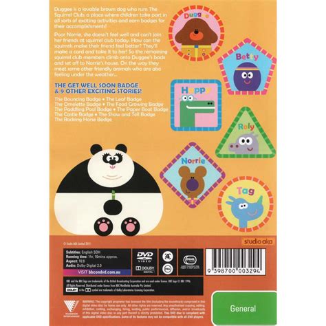 Hey Duggee Get Well Soon Badge Dvd