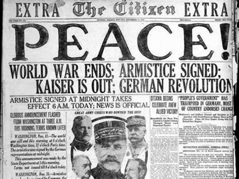 The Signing Of The 11th Hour Armistice