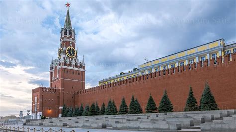 Red Square, Saviour Tower and Kremlin wall in Moscow 4k, Time Lapse ...