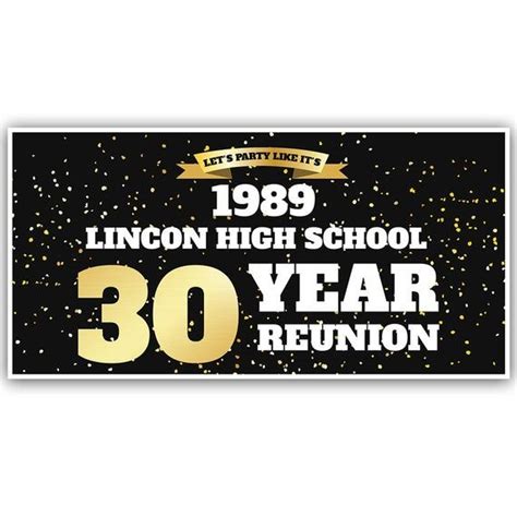 High School Class Reunion Personalized Banner by pblast | Personalized ...