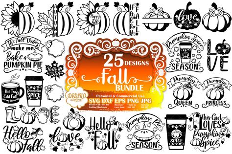 Fall Bundle SVG | Autumn SVG Bundle | Pumpkin SVG - DIDIKO designs