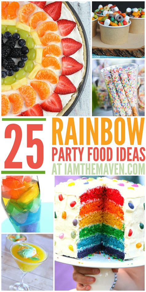 25 Rainbow Party Food Ideas - I am the Maven®