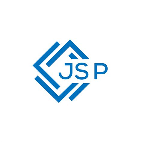 JSP letter logo design on white background. JSP creative circle letter ...