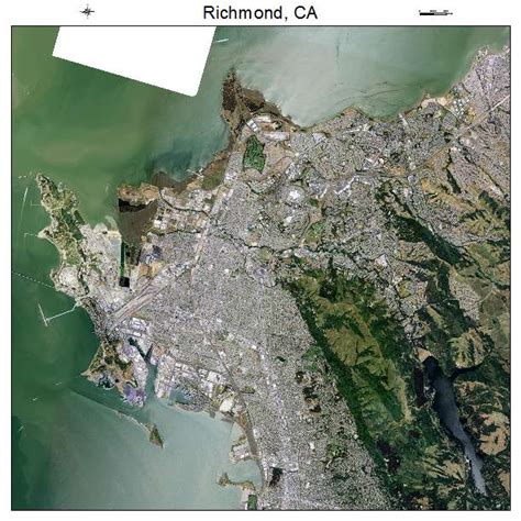 Aerial Photography Map of Richmond, CA California