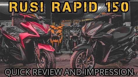 RUSI RAPID 150: QUICK REVIEW | SPECS AND 1ST IMPRESSION - YouTube