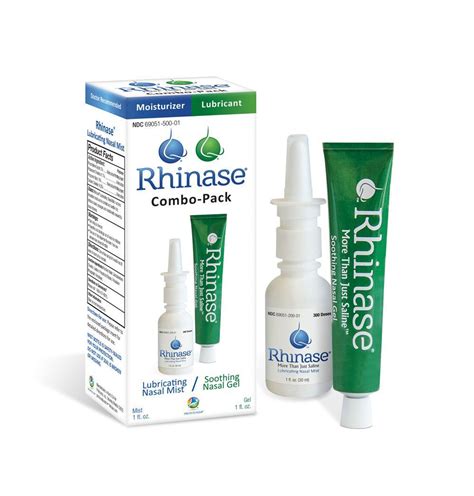 Rhinase Combo-Pack for Nasal Dryness (Gel and Mist) | Saline nasal ...