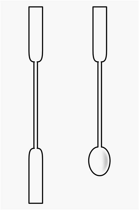 Spatula Spattle Chemie - Drawing Of Spatula In Chemistry , Free Transparent Clipart - ClipartKey