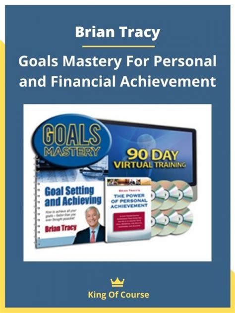 Brian Tracy – Goals Mastery For Personal and Financial Achievement | LOADCOURSE - Best Discount ...