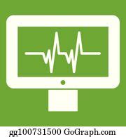 900+ Electrocardiogram Monitor Icon Clip Art | Royalty Free - GoGraph