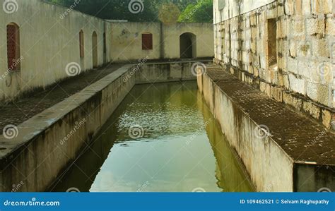 The Small Trench of Manora Fort with Hall Windows. Stock Image - Image of cloudy, battlement ...