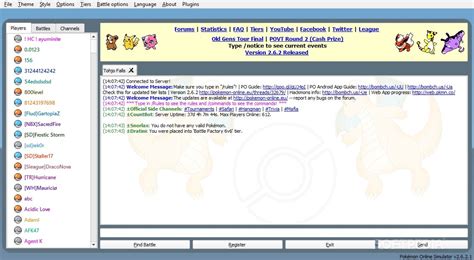 Pokemon Online Battle Simulator Download, Review, Screenshots