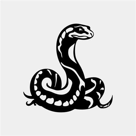 Vector snake silhouette isolated on a white background. 26786946 Vector Art at Vecteezy