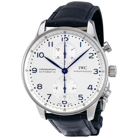 IWC Portuguese Chronograph Automatic White Dial Men's Watch IW371446 - Portuguese - IWC ...