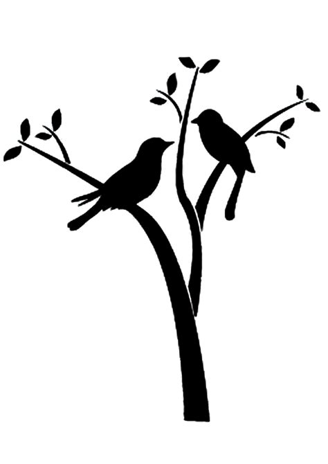 A3 sized birds on a branch stencil for our art bootcamp 2013 - artworx.co Bird Stencil, Stencil ...