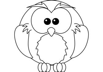 Baby owl printable coloring pages