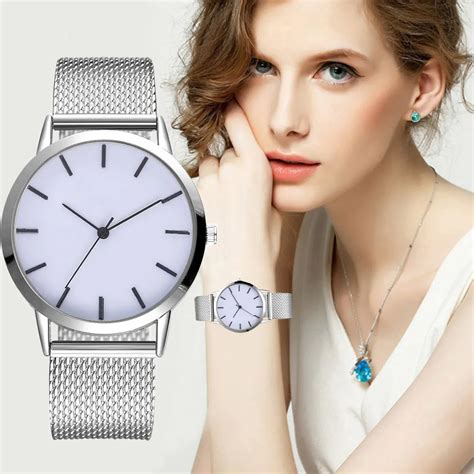 Women Dress Watches Rose Gold Stainless Steel Lvpai Brand Fashion Ladies Wristwatch Creative ...