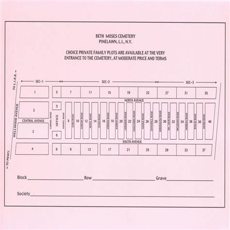 Beth Moses Cemetery Farmingdale Map