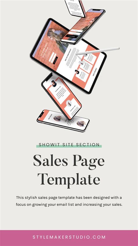 This stylish sales page template has been designed with a focus on growing your email list and ...