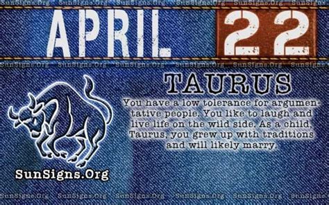 April 22 Zodiac Horoscope Birthday Personality - SunSigns.Org