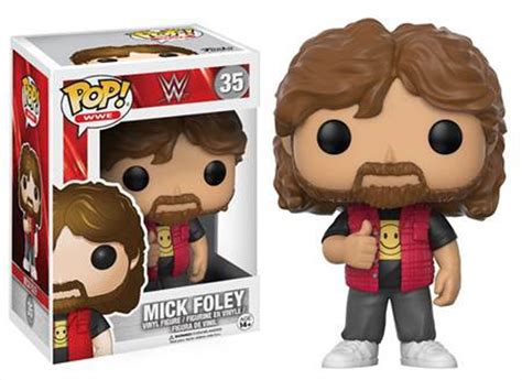 Funko WWE Wrestling POP Sports Mick Foley Vinyl Figure 35 Old School - ToyWiz