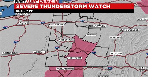 Pittsburgh Weather: Severe thunderstorm watch dropped for Pittsburgh-area counties - CBS Pittsburgh