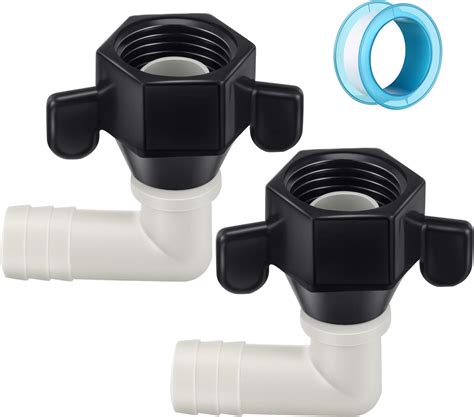 Amazon.com: Dreyoo 1/2 Inch x 14 NPT x 1/2 Inch Barb Elbow and Straight Swivel Adapter RV Water ...