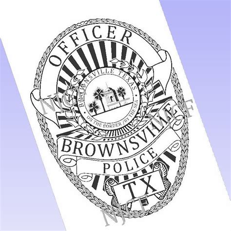 Brownsville Texas Police Badge SVG Logo Badge - Etsy India