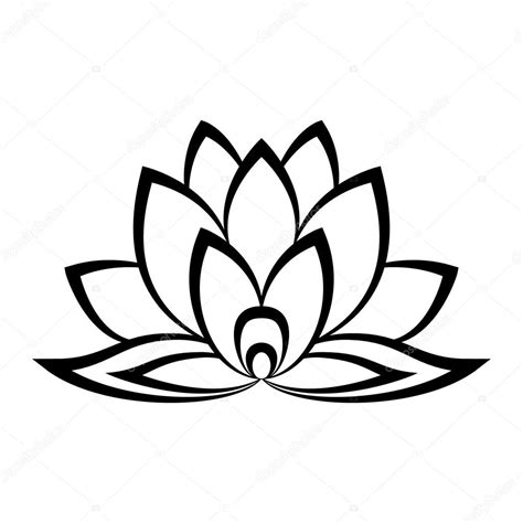 Lotus bloem teken vectorafbeelding door © juliarstudio ⬇ Vectorstock ...