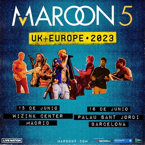 Billets Maroon 5 (Palau Sant Jordi - Barcelone) du 16 juin 2023 - Infos ...