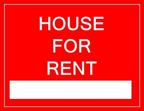 For Rent Sign for a House | Renting a house, Rent, Save for house