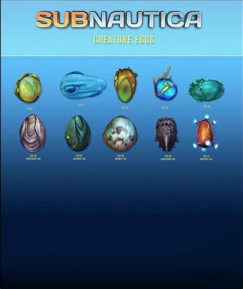 Fauna subnautica eggs - dikidir