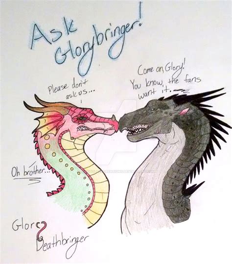 Ask Glory and Deathbringer! (Read Description) by SpudbollerCreations on DeviantArt