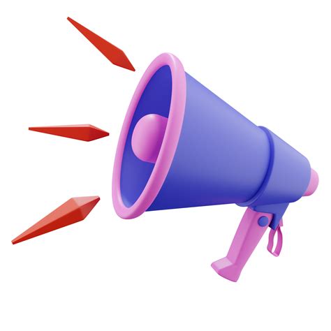 Megaphone 3D Attention Illustration 15158334 PNG