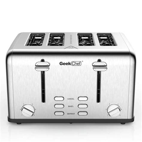 Chef Stainless Steel Extra-Wide Slot Toaster - On Sale - Bed Bath ...