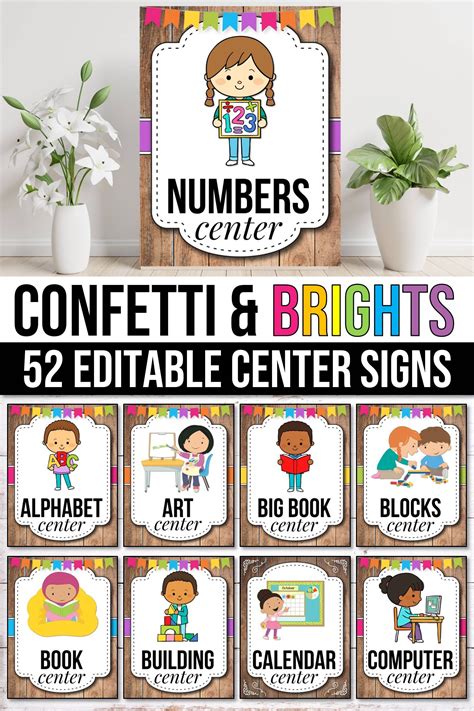 Free Printable Center Signs