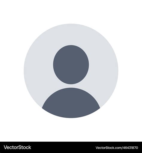 User profile icon avatar or person Royalty Free Vector Image