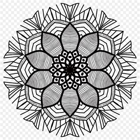 Mandala Design Outline Happy Diwali Rangoli Free Vector And Png, Man ...