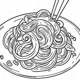 Spaghetti Coloring Page  Pagescom sketch template