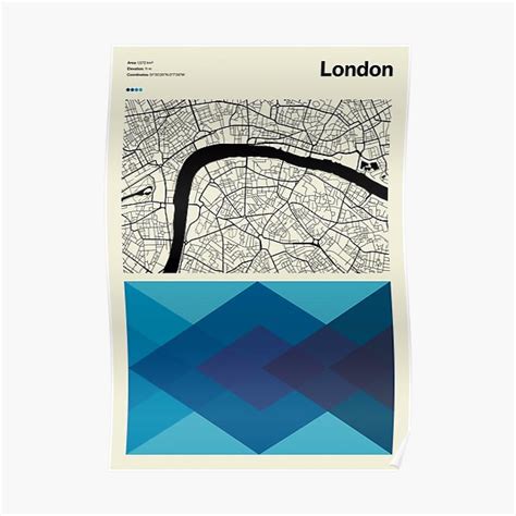 "London Map" Poster for Sale by AlexOmist | Redbubble