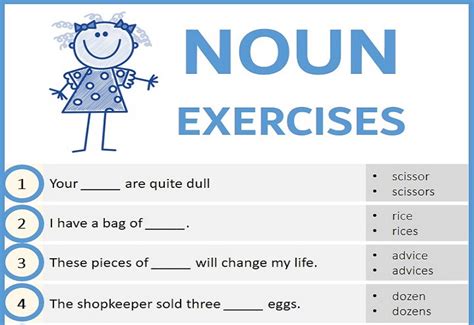 Noun Exercises with Answers - ExamPlanning