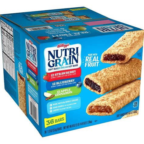 Kellogg's Nutri-Grain Cereal Bars, Variety Pack, 1.3 Oz, 36 Ct - Walmart.com - Walmart.com