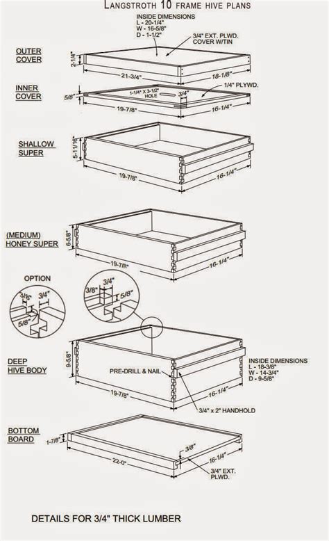 JC's Bee Blog: Langstroth Bee Hive Plans