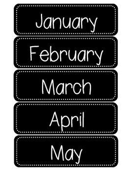 Months of the Year Calendar Cards | Months in a year, Classroom calendar, Classroom organisation