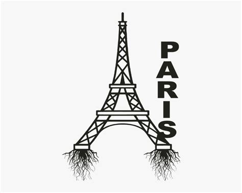 Paris Tower Logo - Eiffel Tower Drawing To Trace, HD Png Download ...